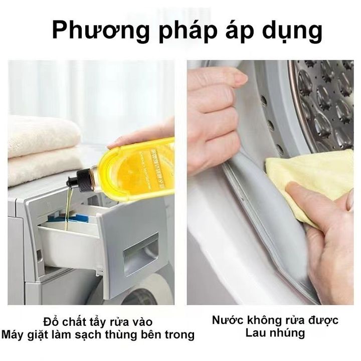 Dung Dịch Vệ Sinh Lồng Máy Giặt Màu Vàng 5 trong 1