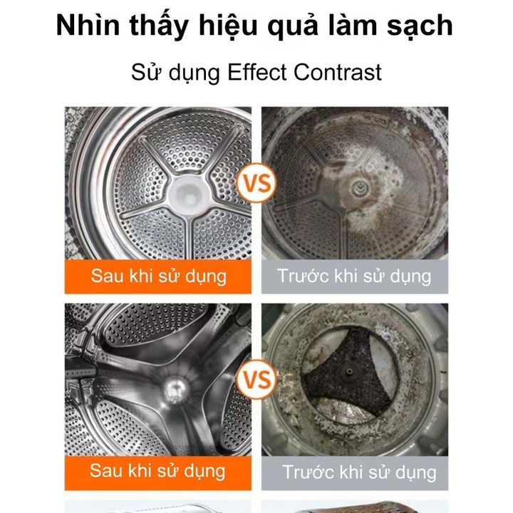 Dung Dịch Vệ Sinh Lồng Máy Giặt Màu Vàng 5 trong 1