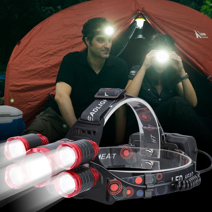 Đèn đội đầu 5 led T6