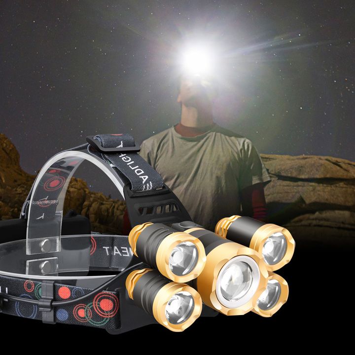 Đèn đội đầu 5 led T6