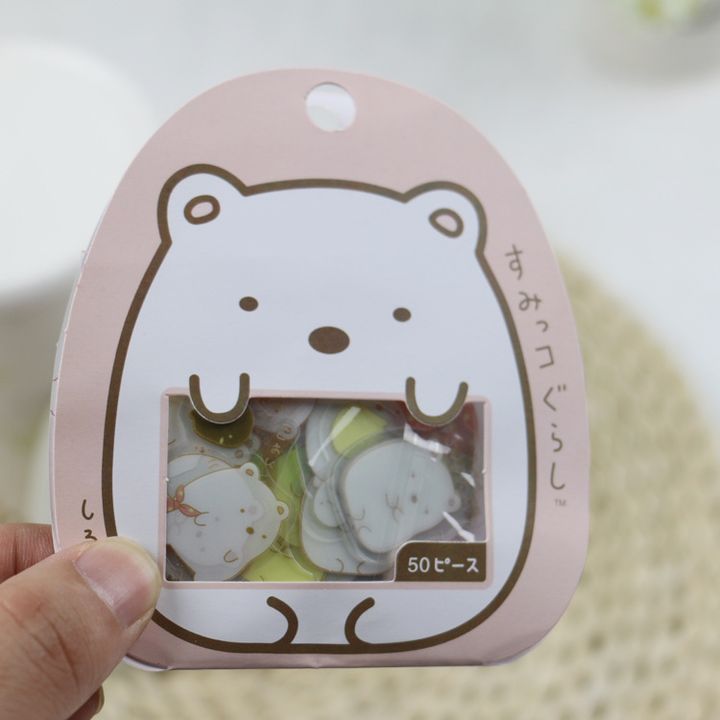 Combo 50 nhãn dán sticker hình gấu dễ thương