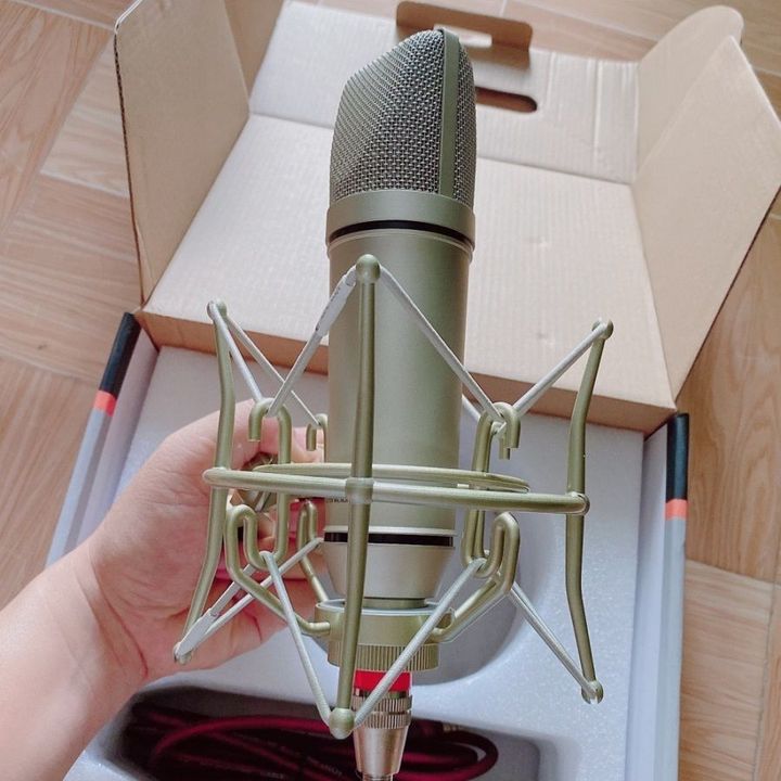 Bộ Livestream  thu âm mic AQTA U87 pro kết hợp soundcad K300