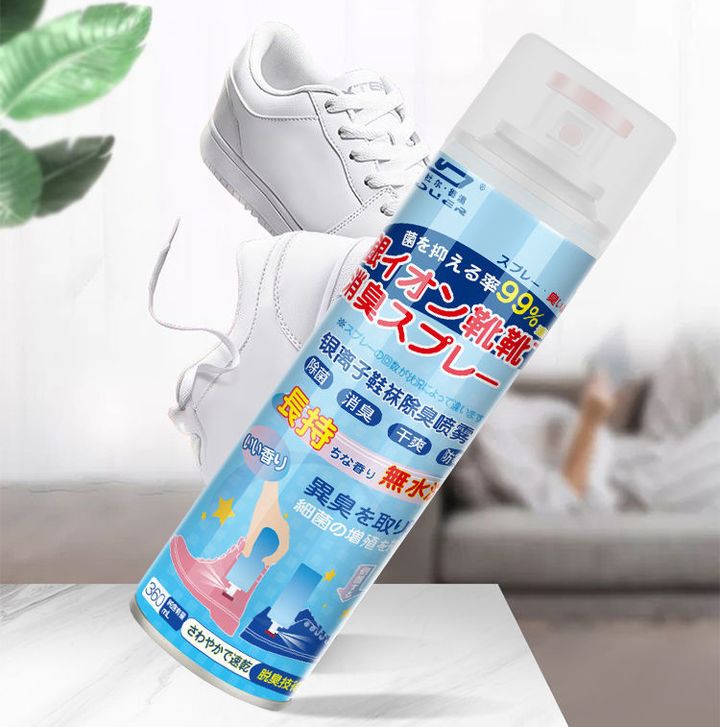 Xịt Khử Mùi Hôi Giày Dép Tất Vớ Tủ Giày Nano Bạc Công Nghệ Nhật Bản Khử Mùi Hôi Chân Hiệu Quả