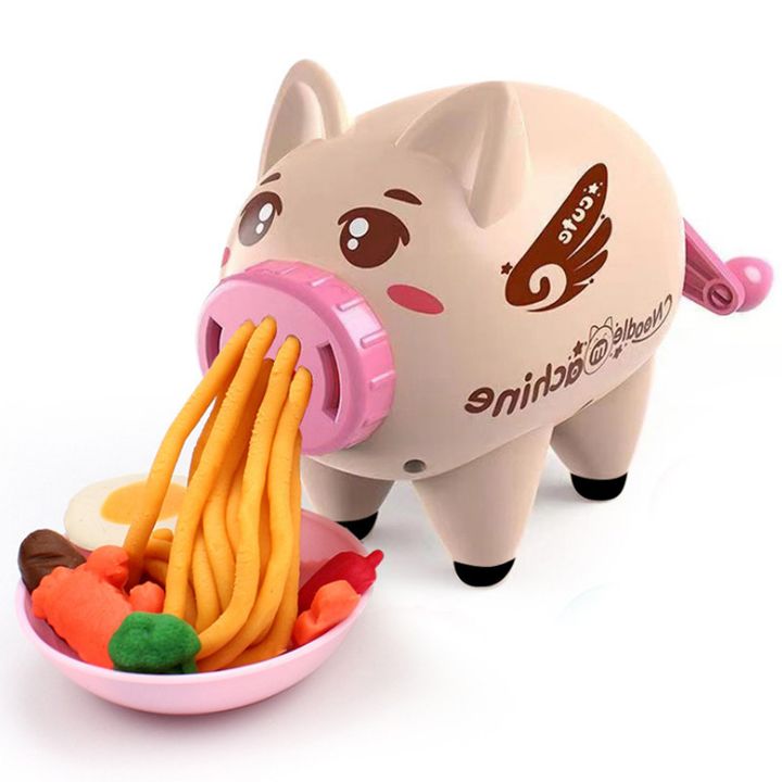 Đồ chơi đất nặn làm bún hình chú heo