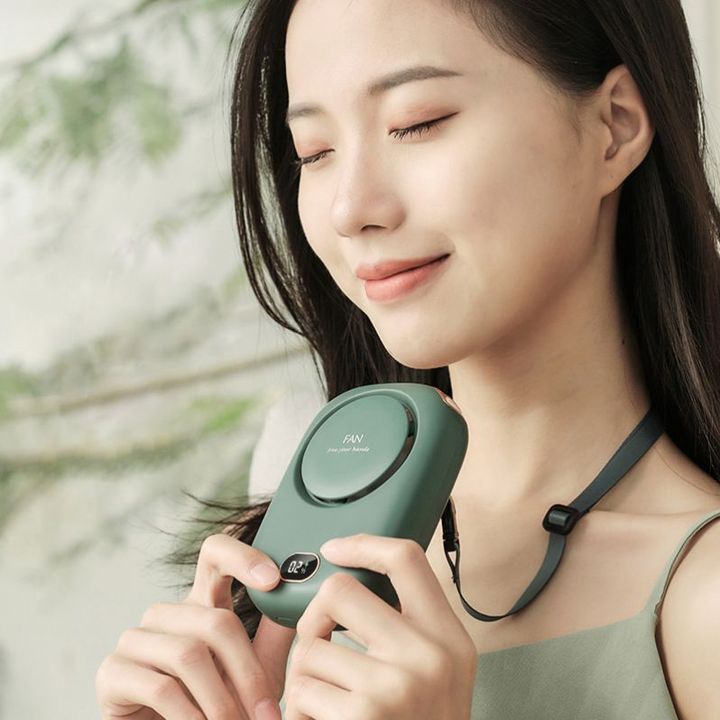 Quạt cầm tay ALIZZ AL-14116 kèm dây đeo cổ tiện lợi