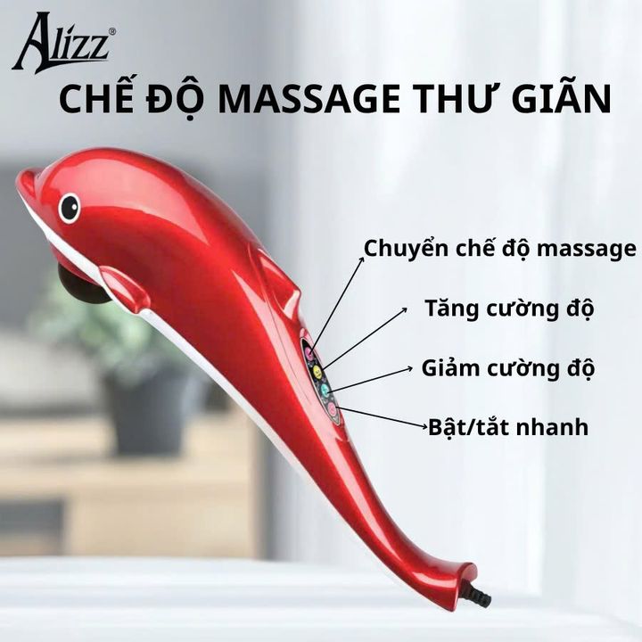 Máy massage cầm tay cá heo 6 đầu ALIZZ AL-14265
