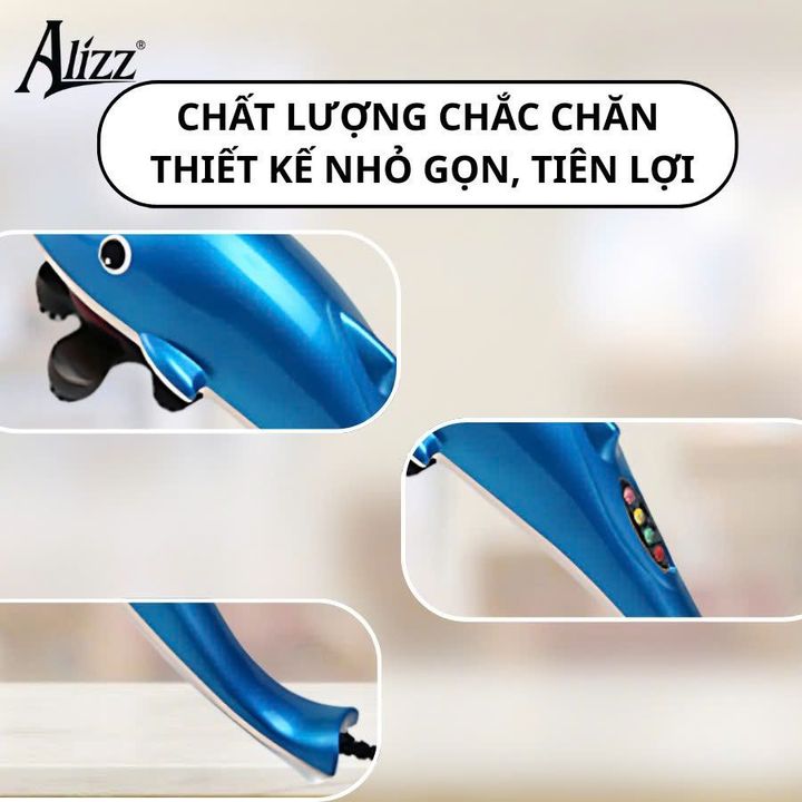 Máy massage cầm tay cá heo 6 đầu ALIZZ AL-14265