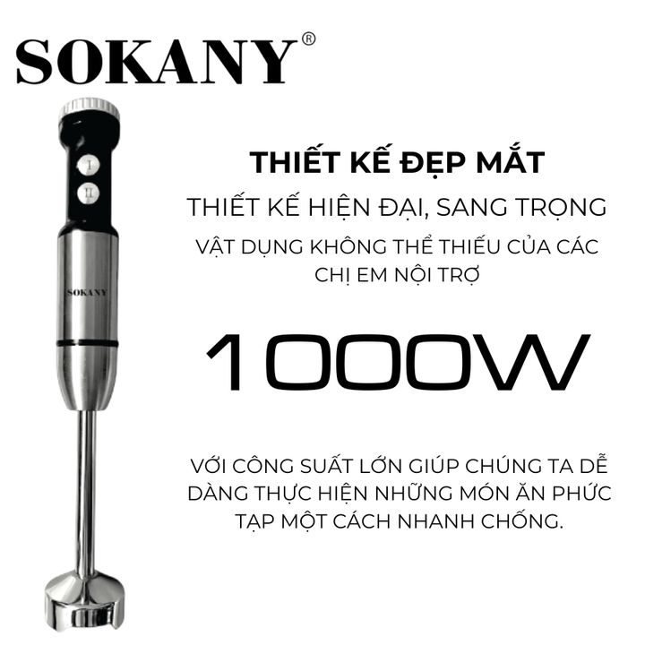 Máy Xay Cầm Tay 1000W SOKANY SKN-9001A