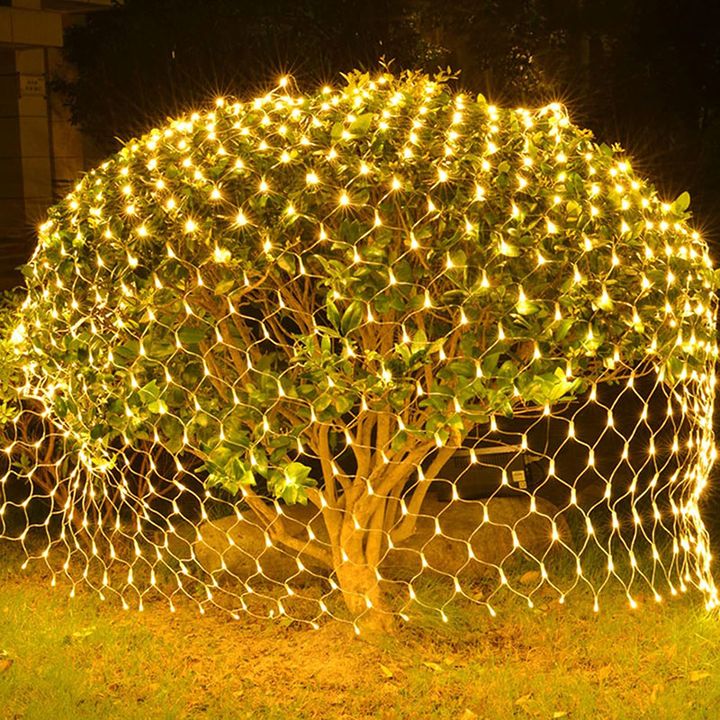 Dây Đèn Led Màng Lưới 3x2m Sáng Vàng