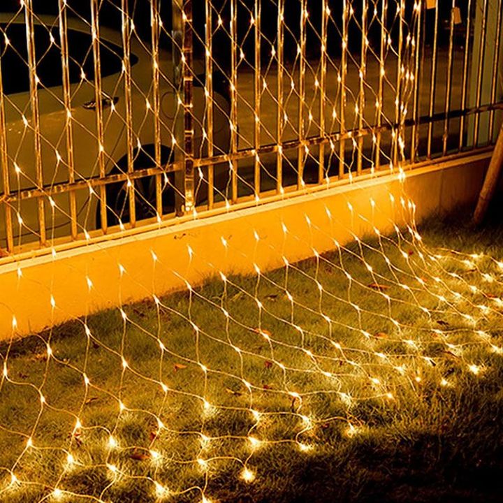 Dây Đèn Led Màng Lưới 3x2m Sáng Vàng