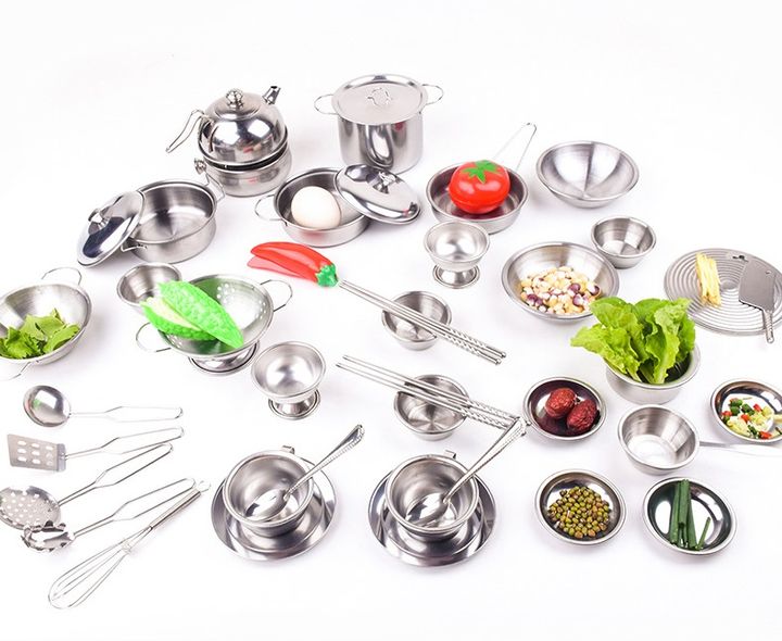 Bộ đồ chơi nấu ăn inox cho bé