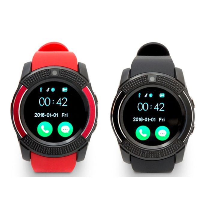 Đồng hồ thông minh mặt tròn Smartwatch V8s - Lắp sim nghe gọi