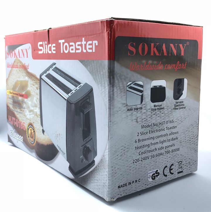 Máy nướng bánh mì 2 ngăn Sokany HJT-016S