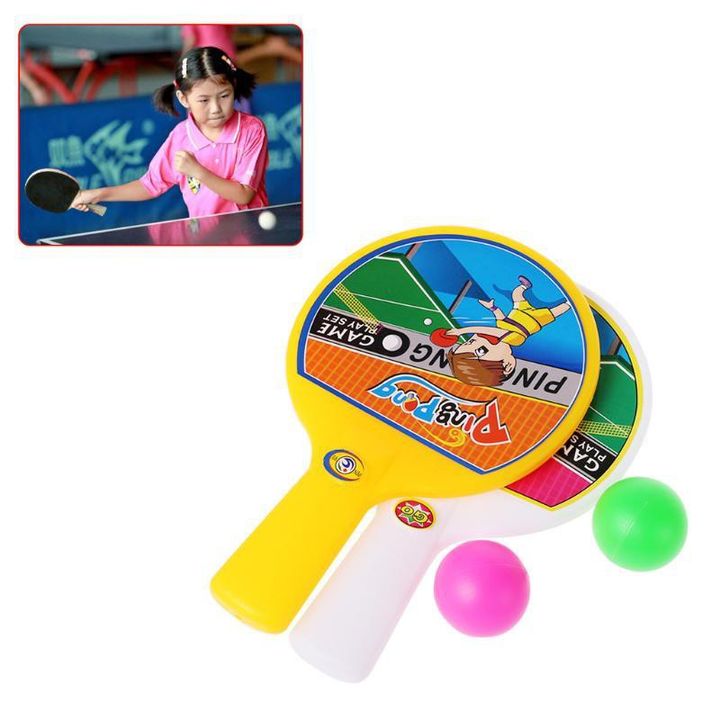 Đồ chơi bóng bàn mini kèm 2 bóng nhiều màu cho bé