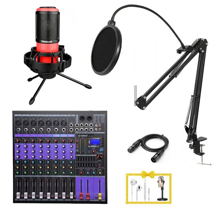 Bộ thu âm tại nhà, hát karaoke mic PC-K320 kết hợp Mixer M11pro đáng mua