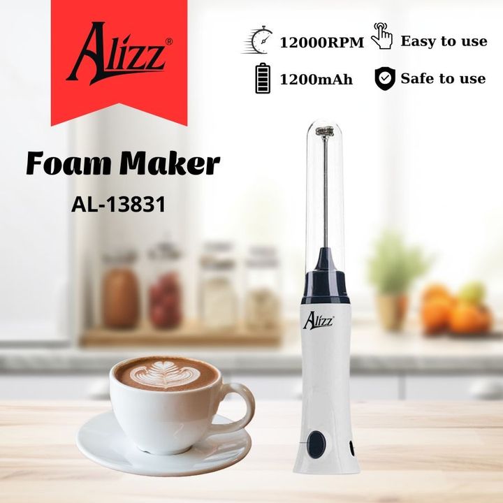 Máy Tạo Bọt Cafe Đánh Foam Trứng Cầm Tay Sạc Điện ALIZZ
