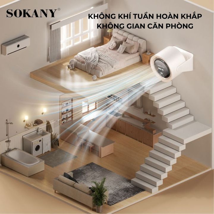 Quạt Để Bàn Màn Hình Kỹ Thuật Số SKN-13823