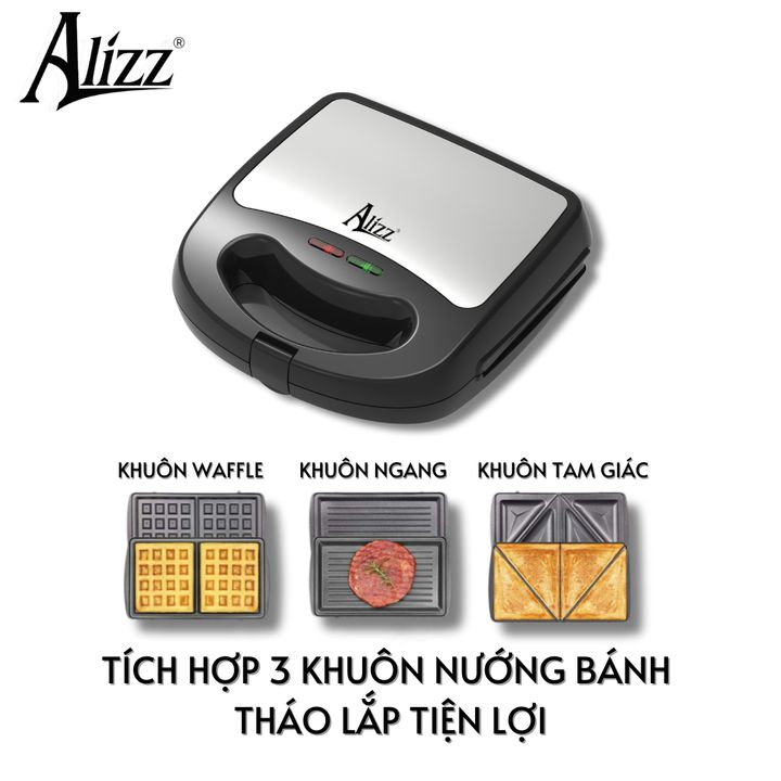 Máy Nướng Bánh 3 Khuôn 760W