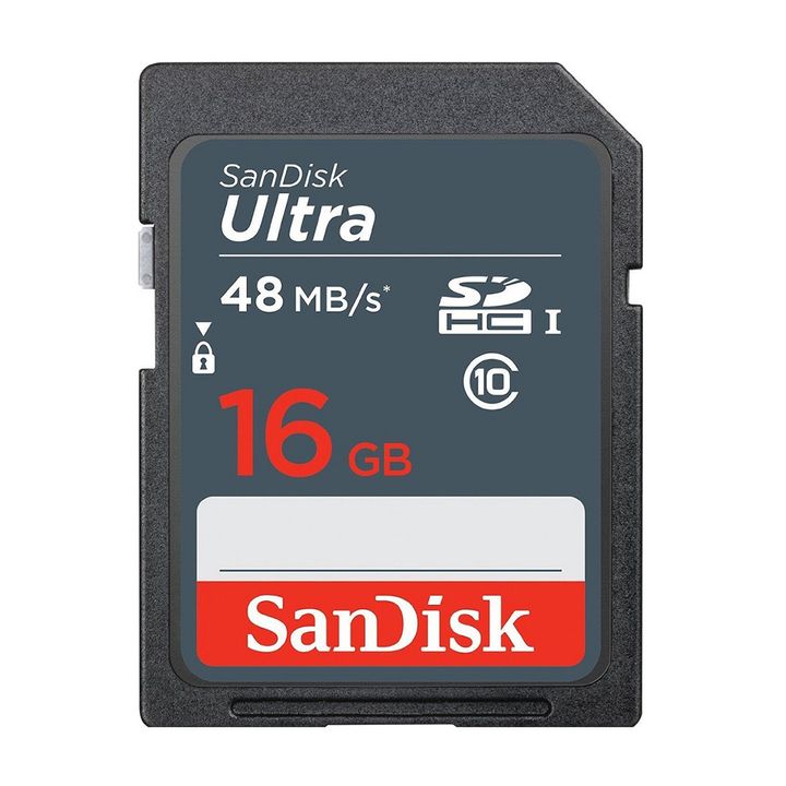 Thẻ Nhớ SD SanDisk Ultra Class 10 16GB - 48MB/s - Hàng Chính Hãng