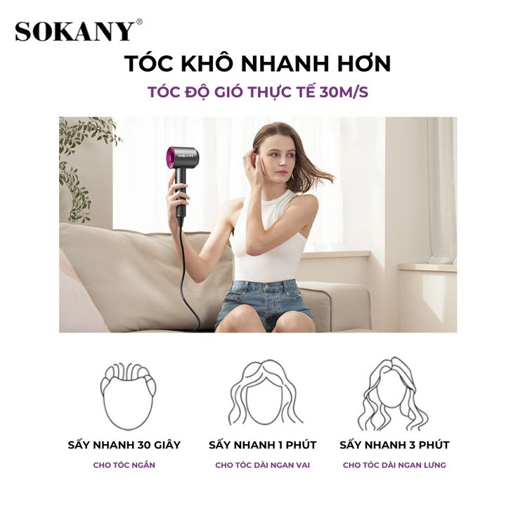 Máy Sấy Tóc Sấy 2 Chiều Nóng Lạnh SKN-13824