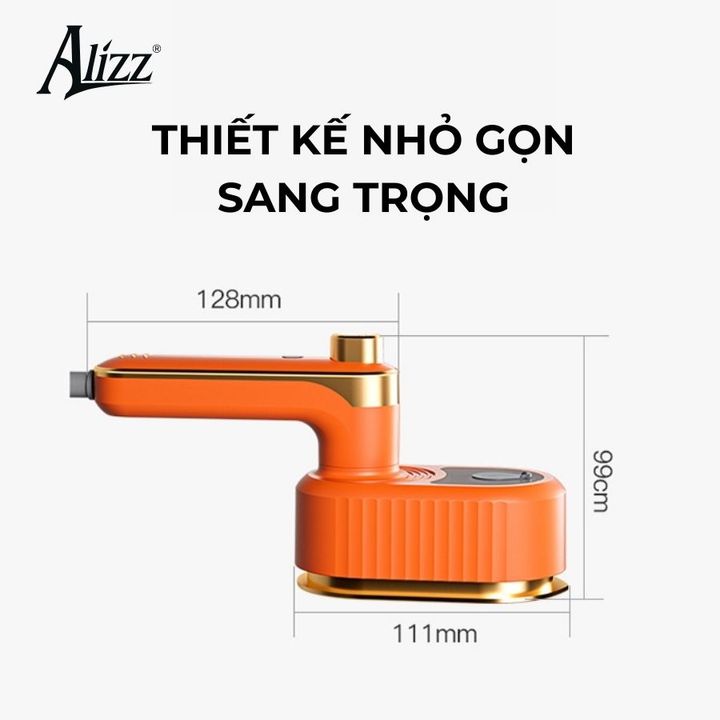 Bàn Ủi Hơi Nước Cầm Tay Mini Xoay 360 Độ ALIZZ AL-13829