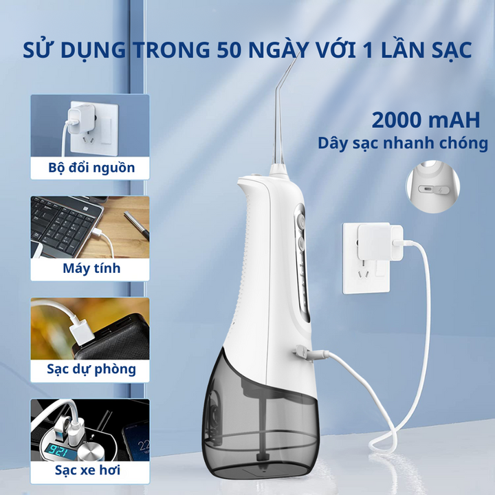 Tăm nước cầm tay 4 chế độ ALIZZ AL-14235