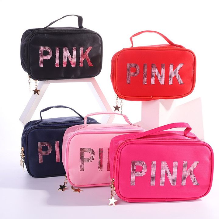 Túi xách đựng mỹ phẩm PINK siêu xinh