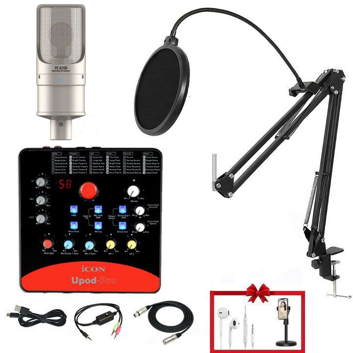 Combo Livestream mic thu âm K200 kết hợp với Upod Pro