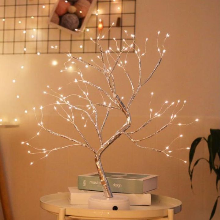 Đèn led để bàn hình nhánh cây đẹp lung linh