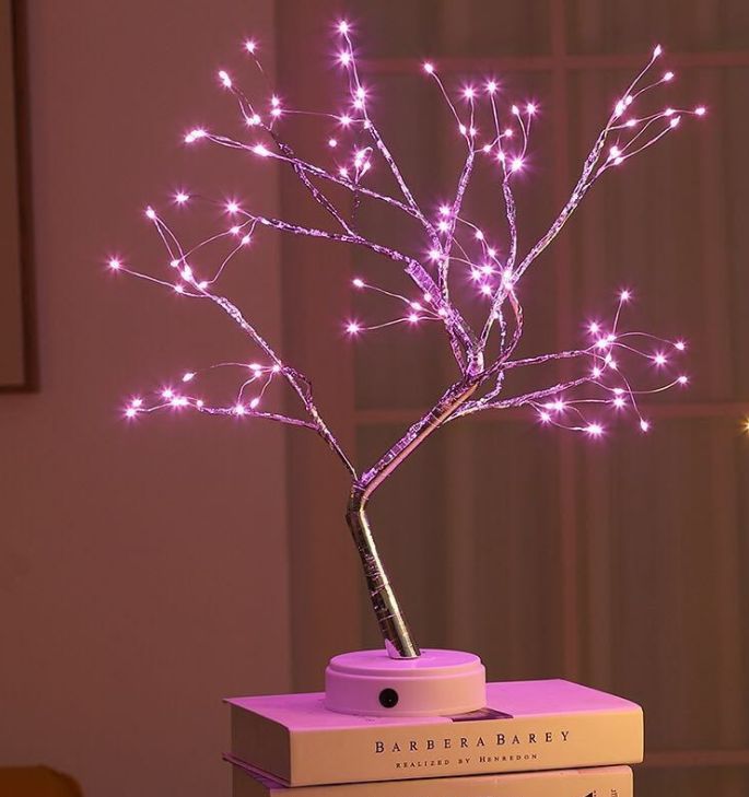 Đèn led để bàn hình nhánh cây đẹp lung linh
