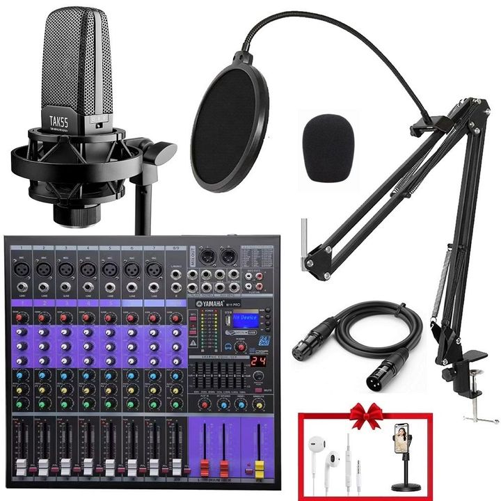 Bộ mic livestream Takstar TAK55 + Mixer M11pro