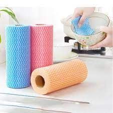 Cuộn Giấy Lau Đa Năng, Thấm Tốt, Lau Siêu Sạch, Có Thể Tái Sử Dụng