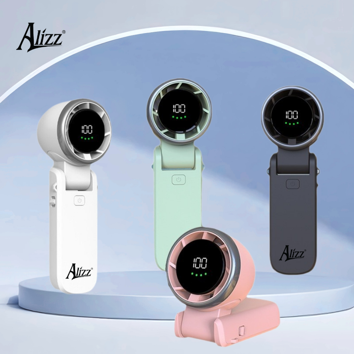 Quạt cầm tay ALIZZ AL-14056 có màn hình kỹ thuật