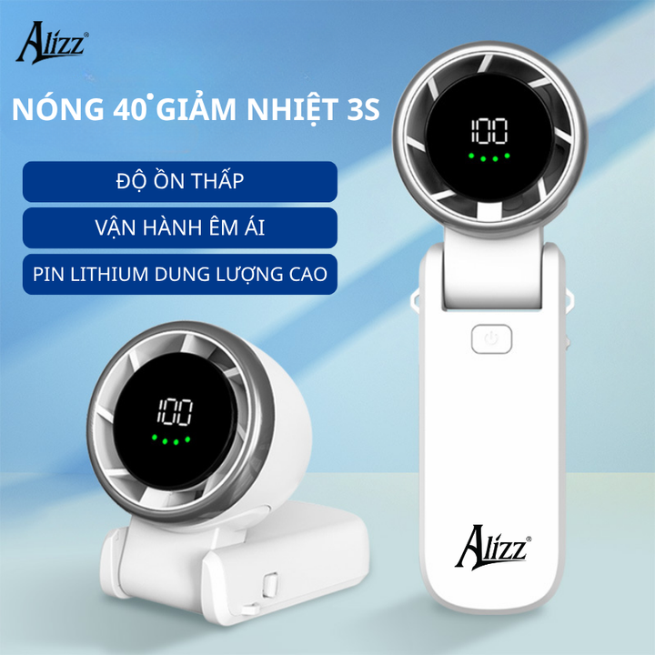 Quạt cầm tay ALIZZ AL-14056 có màn hình kỹ thuật