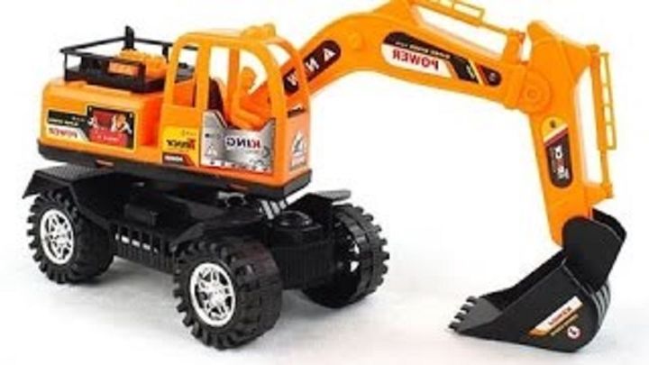 Đồ chơi xe cẩu xúc cát xoay 360 độ 