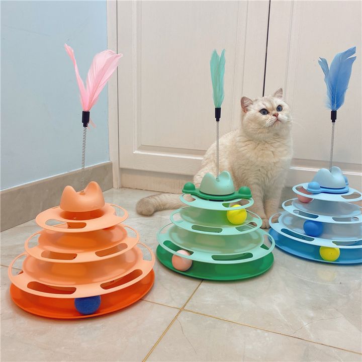 Đồ chơi tương tác dành cho mèo, Kiểu dáng hình nón với 4 tầng