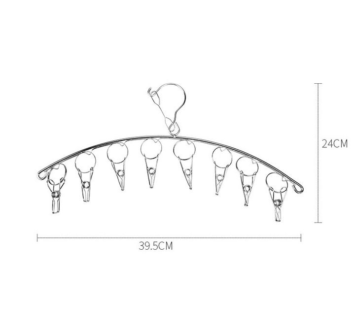 Móc inox kẹp quần áo tất vớ tiện dụng