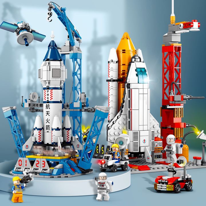 Lego tên lửa tàu vũ trụ không gian cho bé trai