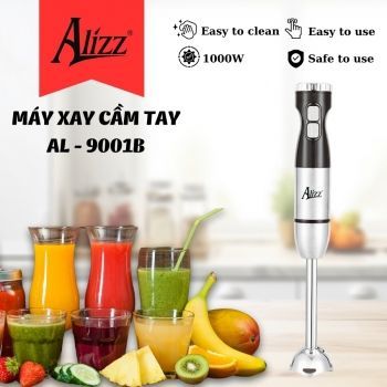 Máy Xay Sinh Tố Xay Thịt Cầm Tay Nút Bấm Vuông ALIZZ AL-9001B