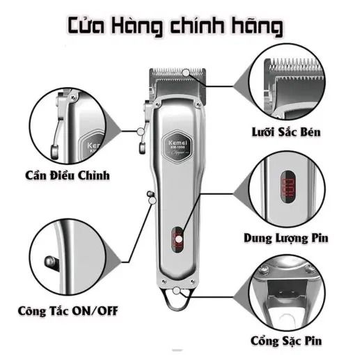 Tông đơ cắt tóc KEMEI KM-1998