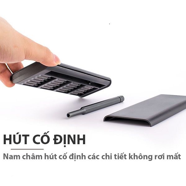 Bộ tua vít đa năng mini 24 đầu chất liệu thép từ tính cao cấp sửa chữa máy móc, điện tử cỡ nhỏ