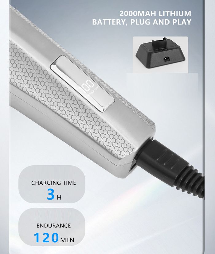 Tông đơ cắt tóc Kemei KM-3023-702 chuyên nghiệp, pin lâu