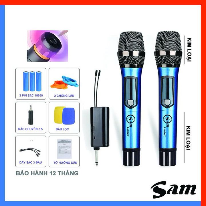 Mic karaoke không dây SAM Limited