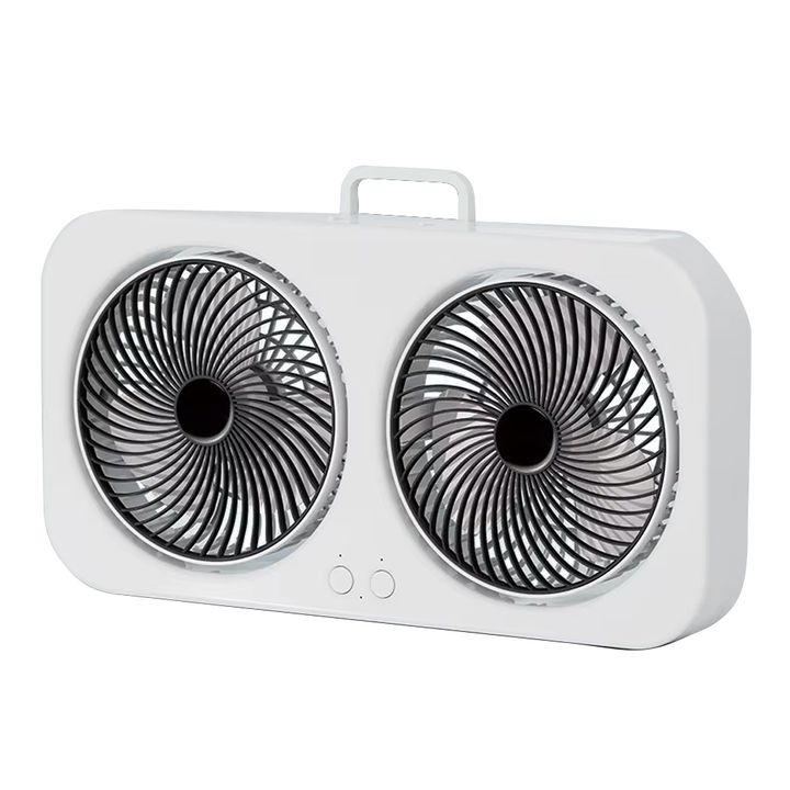 Quạt Sạc Điện 2 Động Cơ Siêu Khoẻ Có Quai Xách