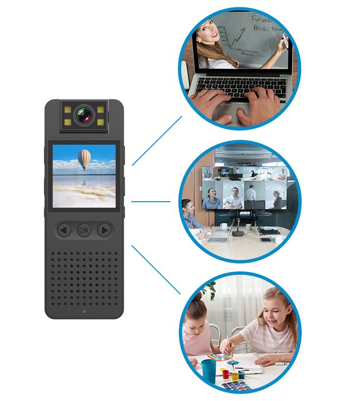 Máy Ghi Âm Quay Phim Chụp Hình 4in1 sắc nét, kết nối tiện lợi