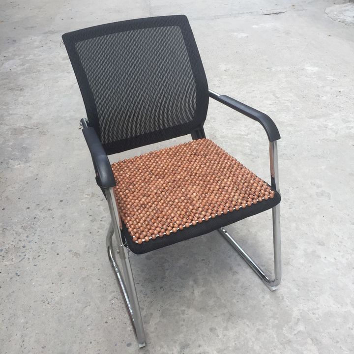 Miếng đệm lót ghế hạt gỗ 45cm, làm từ gỗ hương, giúp massage tránh ra mồ hôi phòng ngừa bệnh 7464