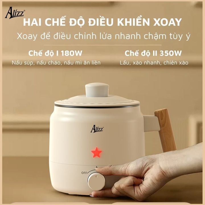 Nồi nấu mì 1 tầng ALIZZ AL-14502 - tiện lợi