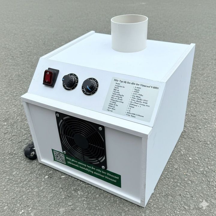 Máy Phun Sương Siêu Âm Tạo Ẩm Tạo Khói Vinacool V400S – Nâng Tầm Không Gian Với Sương Mù Vi Diệu