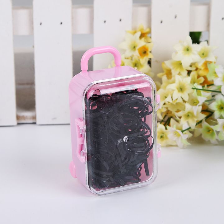 Dây cột tóc cho bé hộp hình vali 