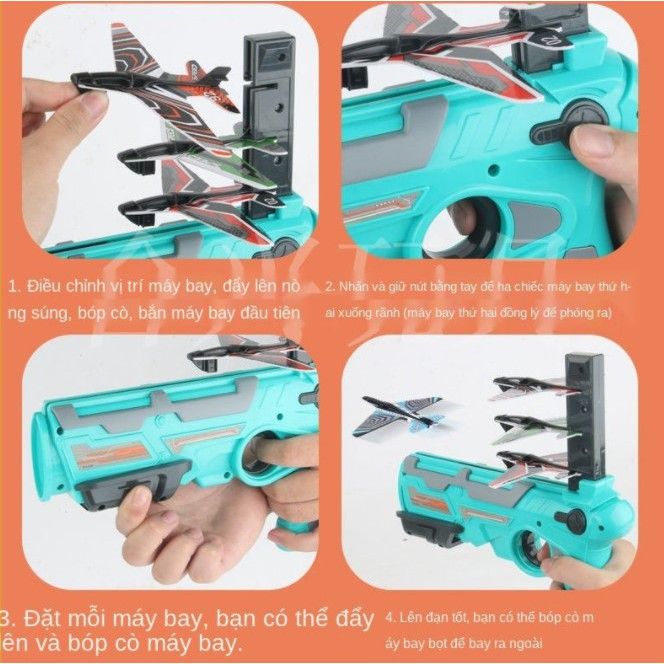 Súng bắn máy bay đồ chơi dành cho trẻ em 